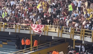 Así robaron trapo del Deportes Tolima en El Campín