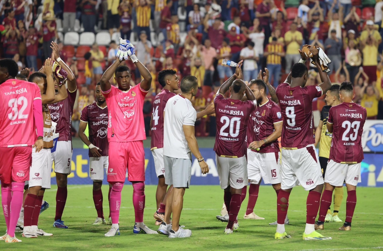 DEPORTES TOLIMA, oficialmente en los cuadrangulares semifinales de la Liga BetPlay 1 2024: así lo celebró en redes sociales