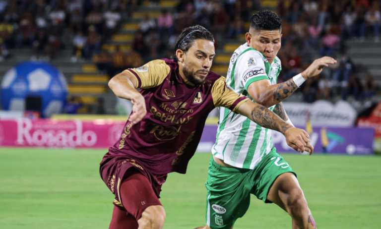 DEPORTES TOLIMA decepcionó a sus hinchas y no fue capaz de ganarle al Atlético Nacional...¡con dos más!: insólito partido en el Murillo Toro