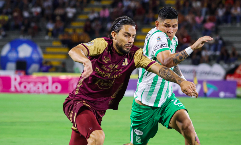 DEPORTES TOLIMA decepcionó a sus hinchas y no fue capaz de ganarle al Atlético Nacional...¡con dos más!: insólito partido en el Murillo Toro
