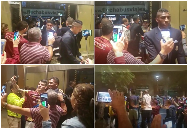 ¡Apoteósico! Hinchas del DEPORTES TOLIMA recibieron a su equipo a lo grande, para juego frente a Boca
