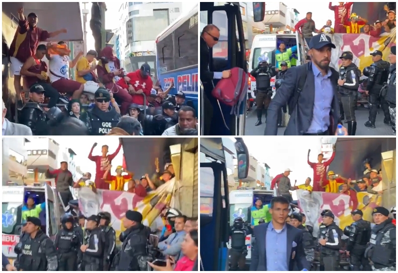 ¡Emocionante! Así fue la llegada del DEPORTES TOLIMA a Ambato, para el crucial choque copero ante Macará