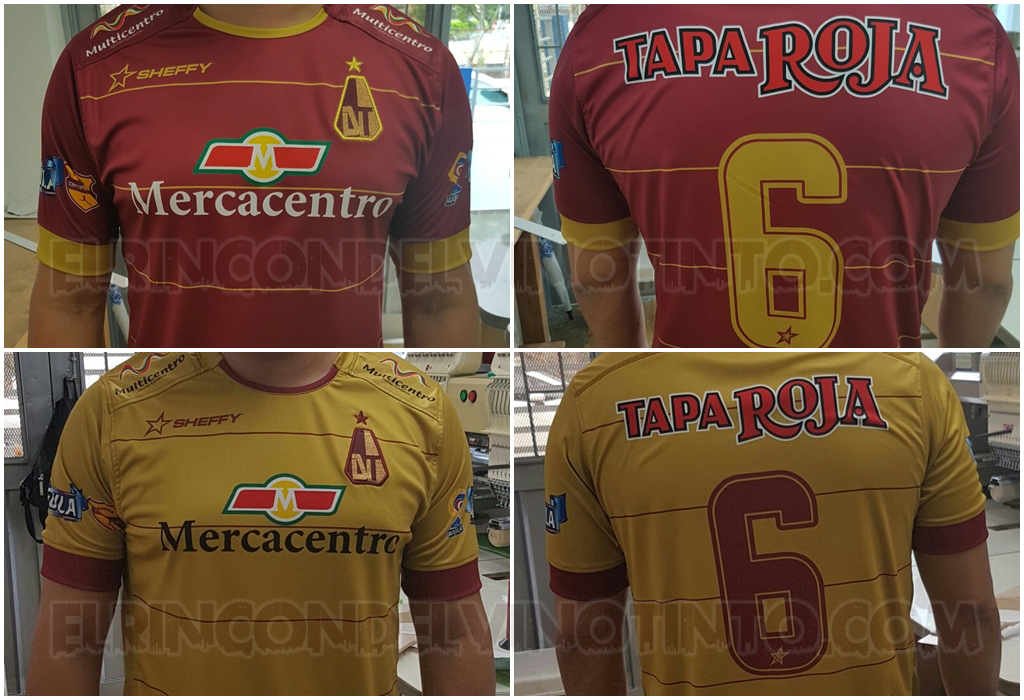 Estas serían las nuevas camisetas del DEPORTES TOLIMA para el segundo semestre