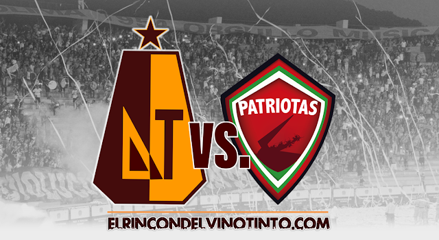 DEPORTES TOLIMA, por el cupo a los octavos de final de la Copa Águila 2018: Recibirá a Patriotas de Tunja