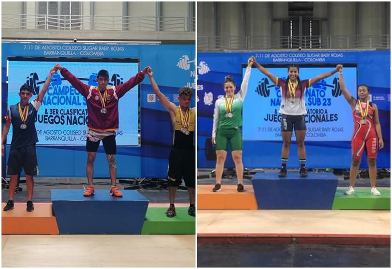 Cosecha de medallas de la halterofilia tolimense en clasificatorio a Juegos Nacionales