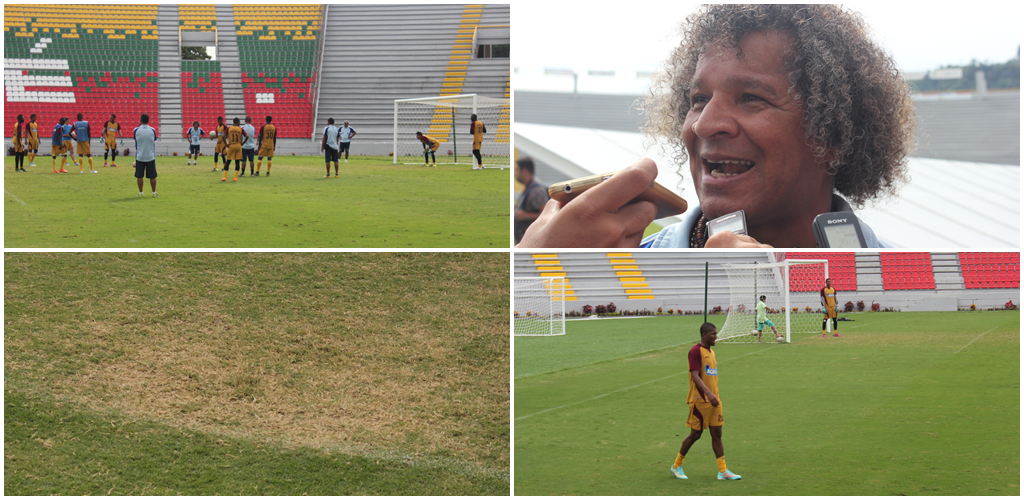 DEPORTES TOLIMA reconoció el gramado del Murillo Toro: El sábado enfrentará a Once Caldas