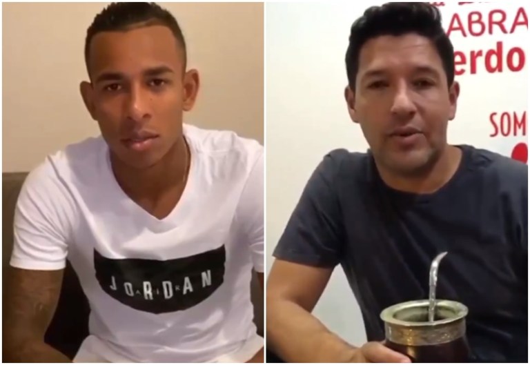 El mensaje de Seba Villa y Rodrigo Marangoni a la parcial del DEPORTES TOLIMA, en tiempos de cuarentena