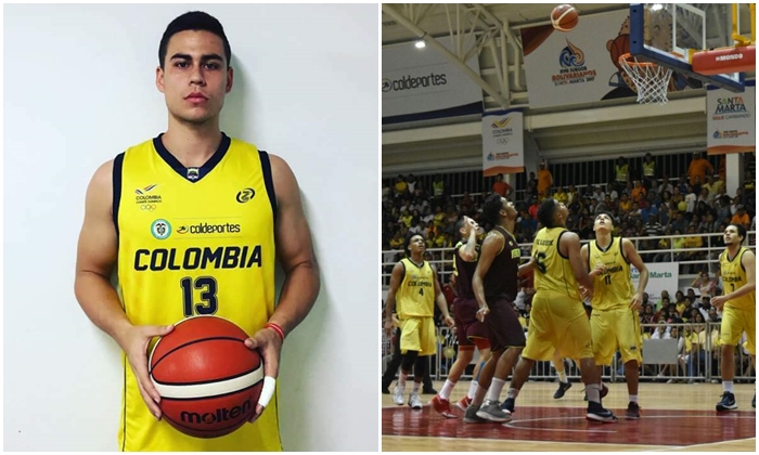 Juan Pablo Cardona, segundo oro tolimense en los Juegos Bolivarianos: Campeón con el equipo de Baloncesto