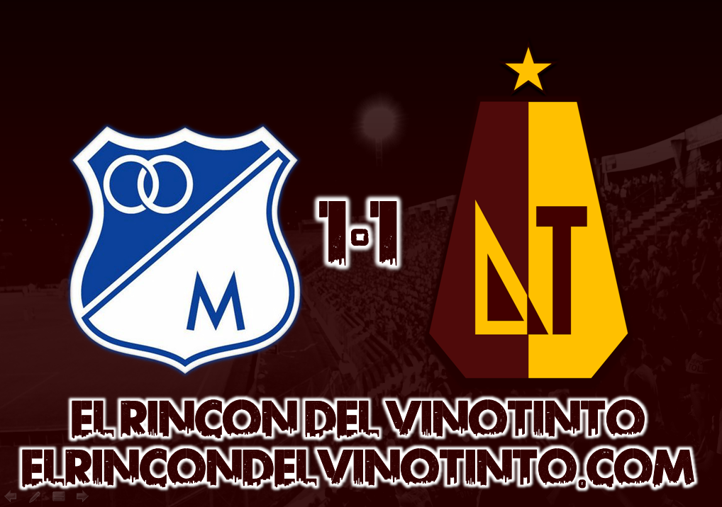 Botín fugaz en El Campín: Millonarios 1-1 DEPORTES TOLIMA