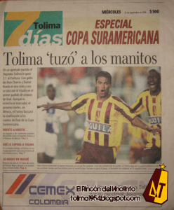Estos son los números del Deportes Tolima en la Copa Sudamericana